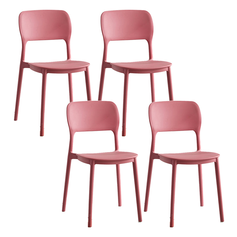 Modern Outdoors Dining Chairs Plastic Stacking Patio Dining Chair