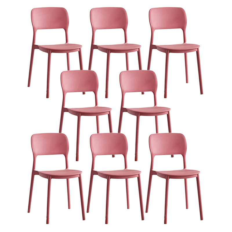 Modern Outdoors Dining Chairs Plastic Stacking Patio Dining Chair