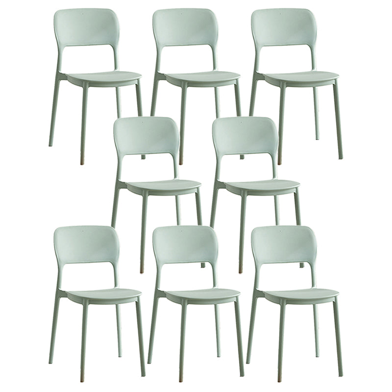 Modern Outdoors Dining Chairs Plastic Stacking Patio Dining Chair