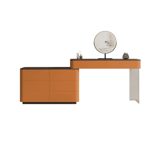 Contemporary Wood Makeup Vanity Table Dresser With Storage 8 Drawers for Bedroom