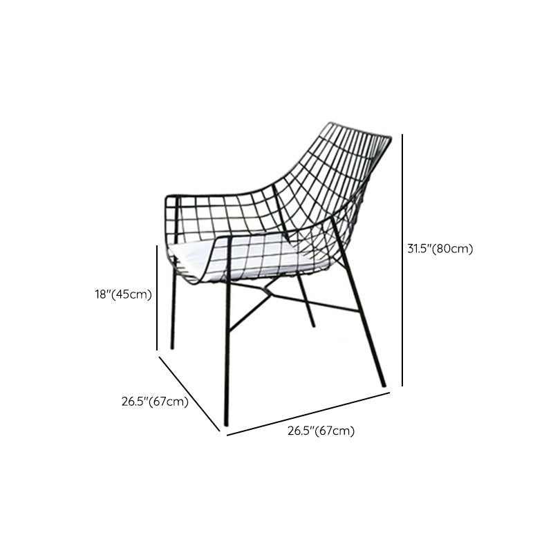 Modern Black Bistro Table Set 1/2/4/5 Pcs Metal Bistro Table and Chairs