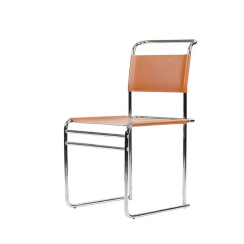 Modern Style Side Chair Faux Leather Armless Dining Chair for Kitchen