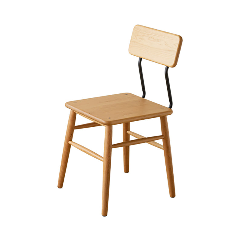 Indoor-Outdoor Chair Contemporary Patio Dining Chair Solid Wood Dining Set