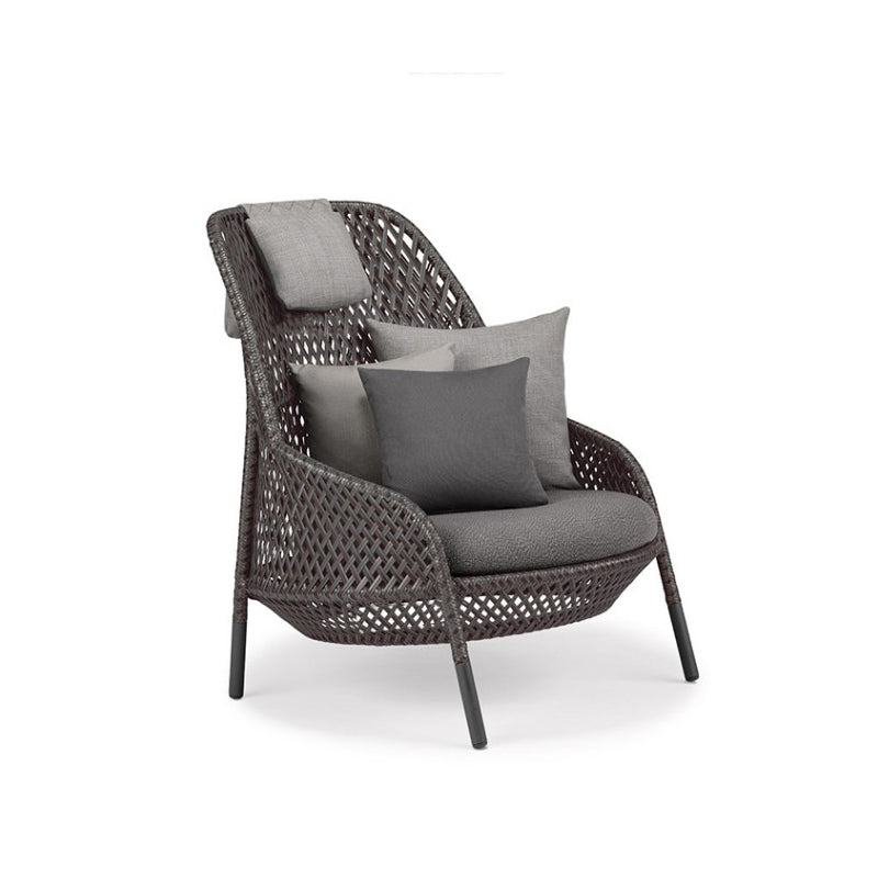 Industrial Metal Frame Outdoor Patio Sofa Water Resistant Patio Sofa