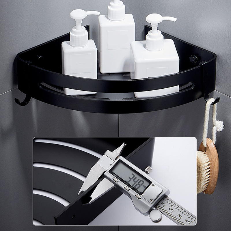 Black Bathroom Set Modern 1/2/3 - Piece Anti-rust Bath Shelf