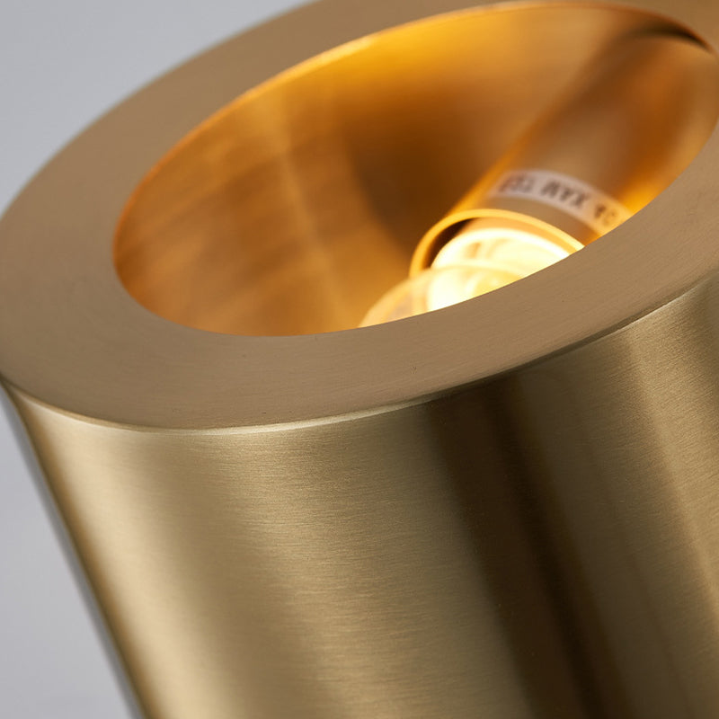 Iron Post Modern Wall Sconce 1 - Light Gold Wall Lighting Fixture