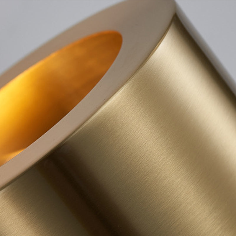 Iron Post Modern Wall Sconce 1 - Light Gold Wall Lighting Fixture