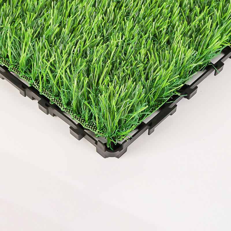 Outdoor Deck Tiles Striped Detail Composite Snapping Wooden Deck Tiles