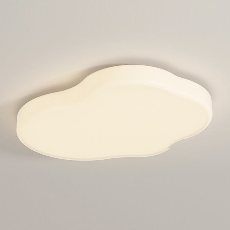 Contemporary Flush Mount Ceiling Light White Flush Lighting for Living Room