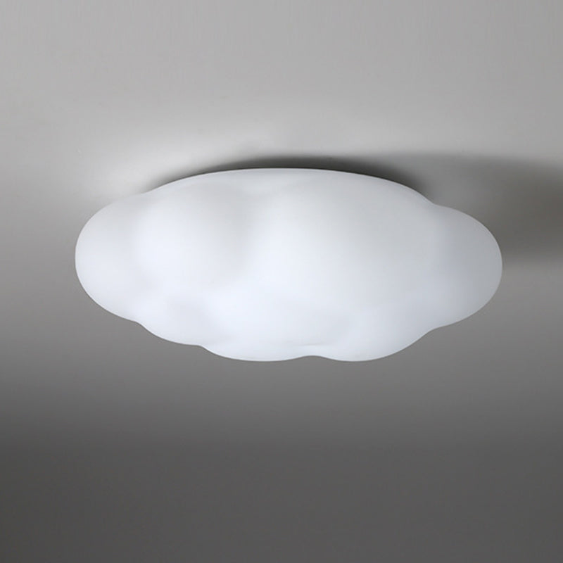 Single White Modern Flush Mount Lighting Acrylic Ceiling Light for Bedroom