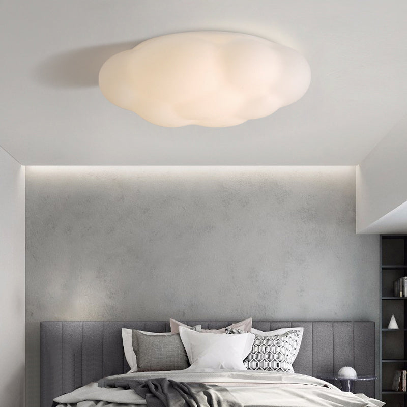 Single White Modern Flush Mount Lighting Acrylic Ceiling Light for Bedroom