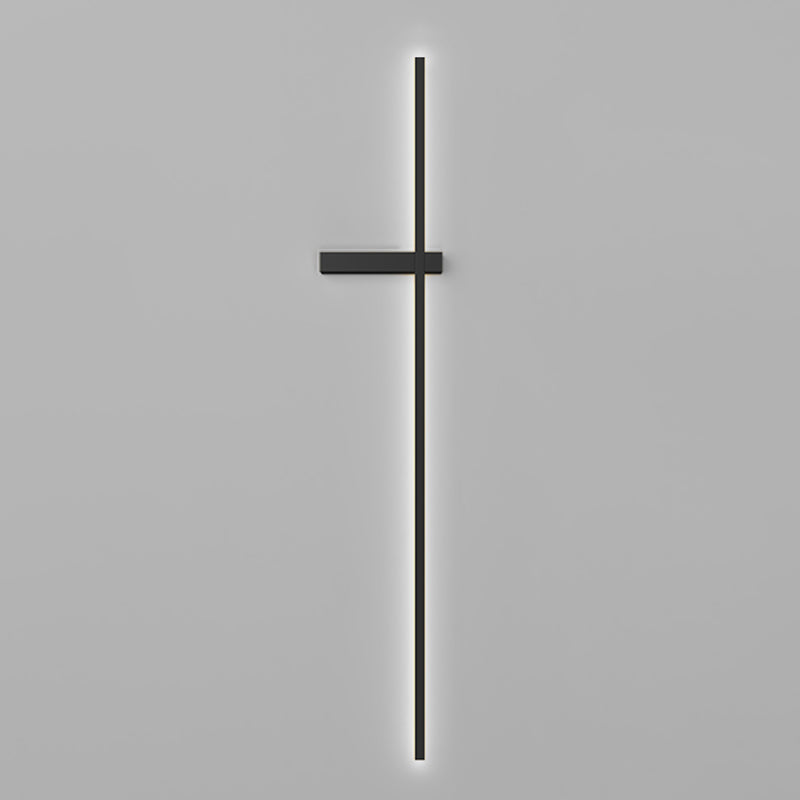Metal Linear Shape Wall Sconce Modern Style 1 Light Wall Light Sconce