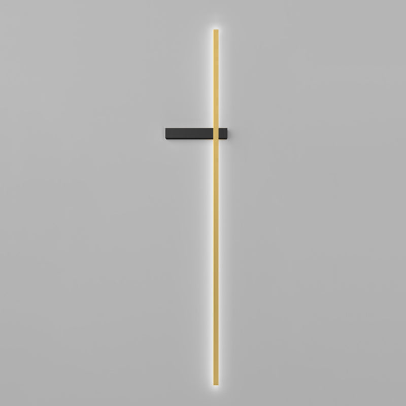 Metal Linear Shape Wall Sconce Modern Style 1 Light Wall Light Sconce