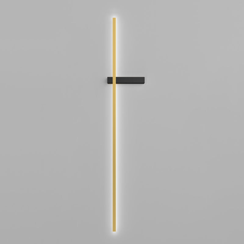 Metal Linear Shape Wall Sconce Modern Style 1 Light Wall Light Sconce