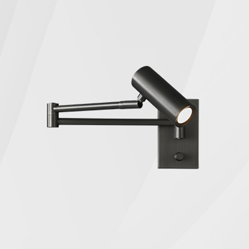 Metal Cylinder Shape Wall Sconce Modern Style 1 Light Wall Light Sconce