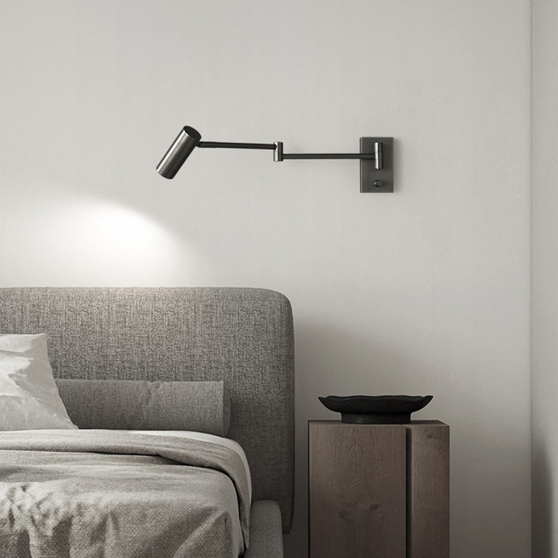 Metal Cylinder Shape Wall Sconce Modern Style 1 Light Wall Light Sconce