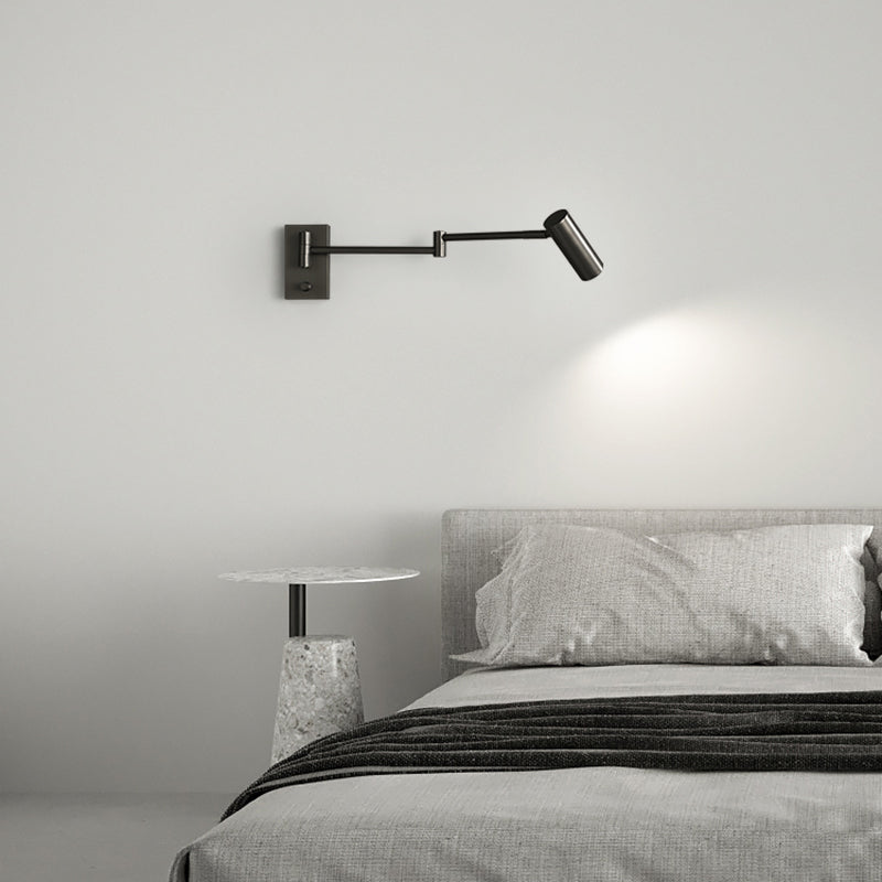 Metal Cylinder Shape Wall Sconce Modern Style 1 Light Wall Light Sconce