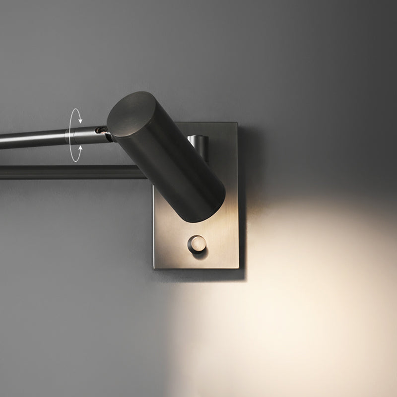 Metal Cylinder Shape Wall Sconce Modern Style 1 Light Wall Light Sconce