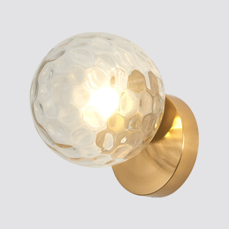 Nordic Vanity Light Minimalist Glass Wall Light Sconce for Washroom