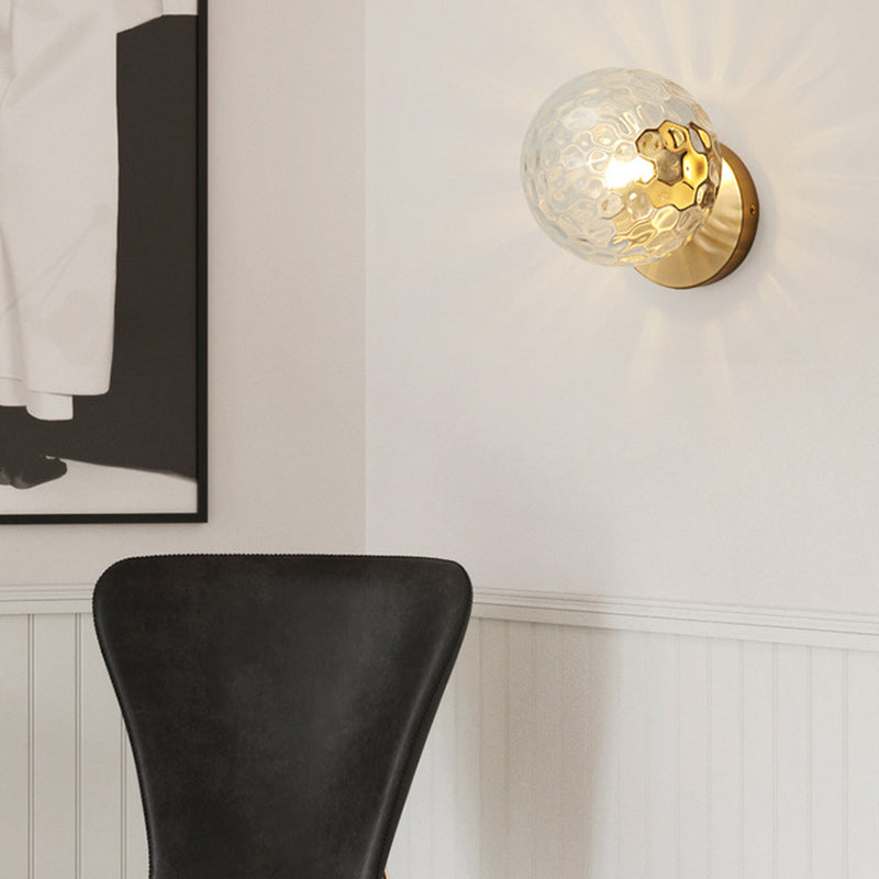 Nordic Vanity Light Minimalist Glass Wall Light Sconce for Washroom