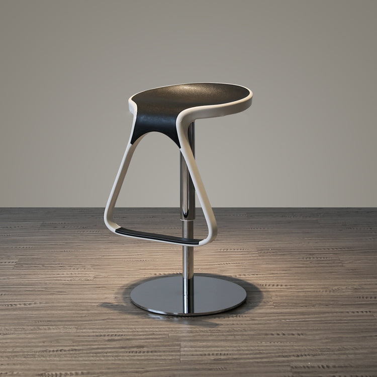 Plastic Counter Stool Modern Adjustable Height Bar Stool with Footrest