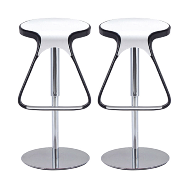 Plastic Counter Stool Modern Adjustable Height Bar Stool with Footrest