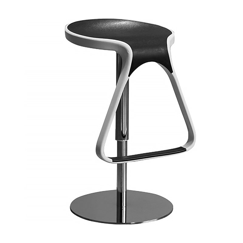Plastic Counter Stool Modern Adjustable Height Bar Stool with Footrest