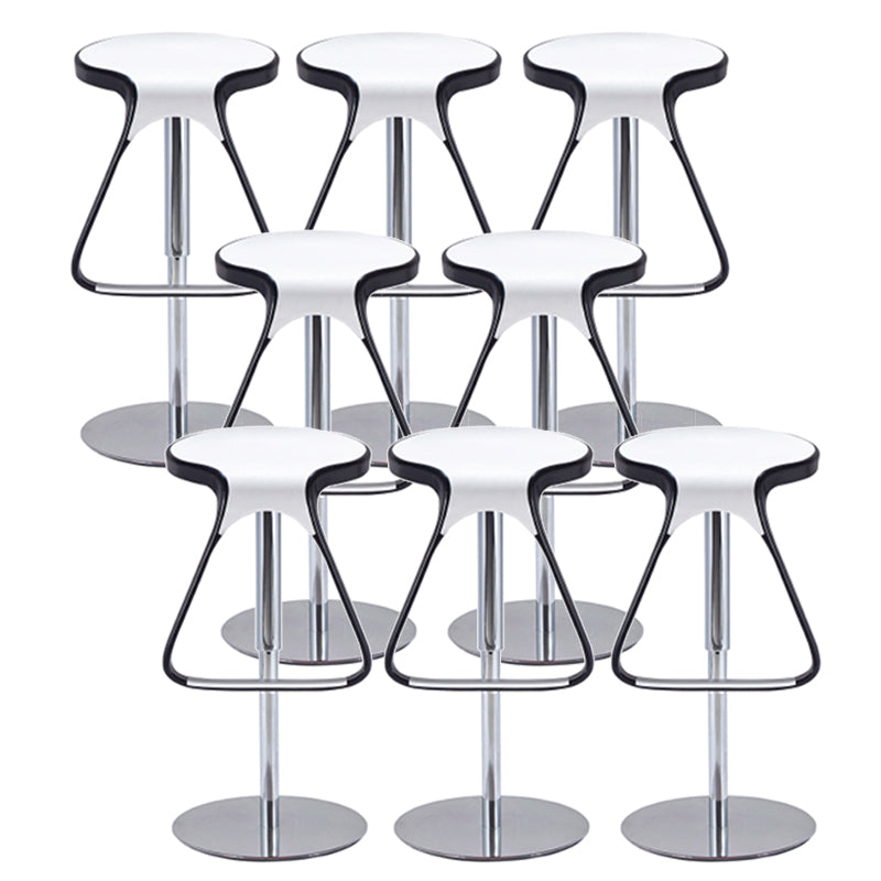 Plastic Counter Stool Modern Adjustable Height Bar Stool with Footrest