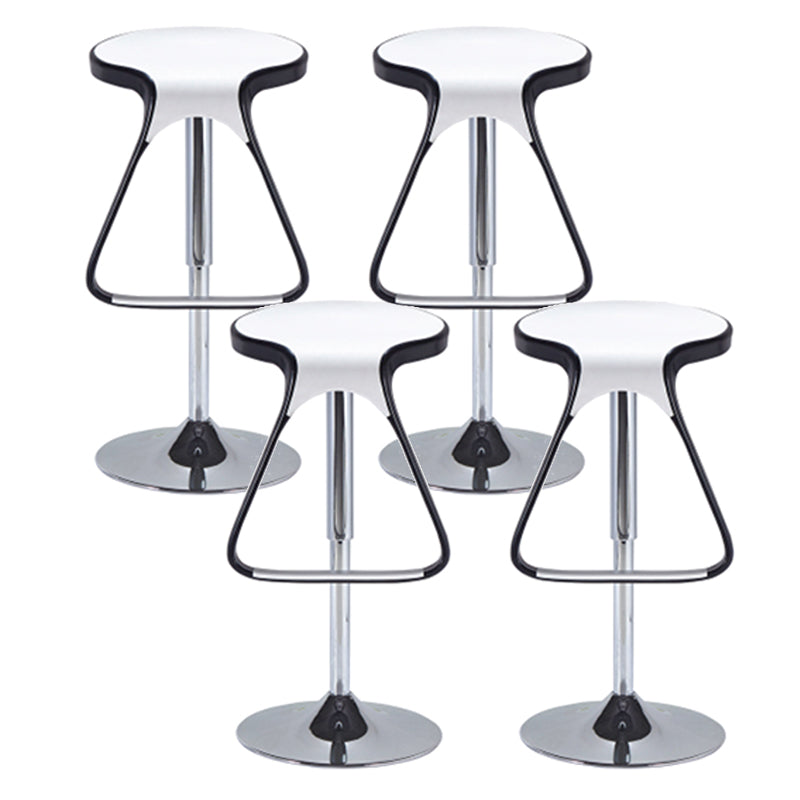 Plastic Counter Stool Modern Adjustable Height Bar Stool with Footrest