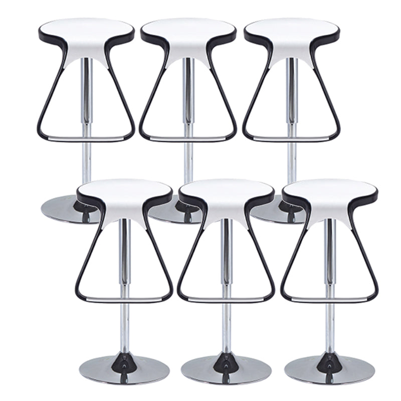 Plastic Counter Stool Modern Adjustable Height Bar Stool with Footrest