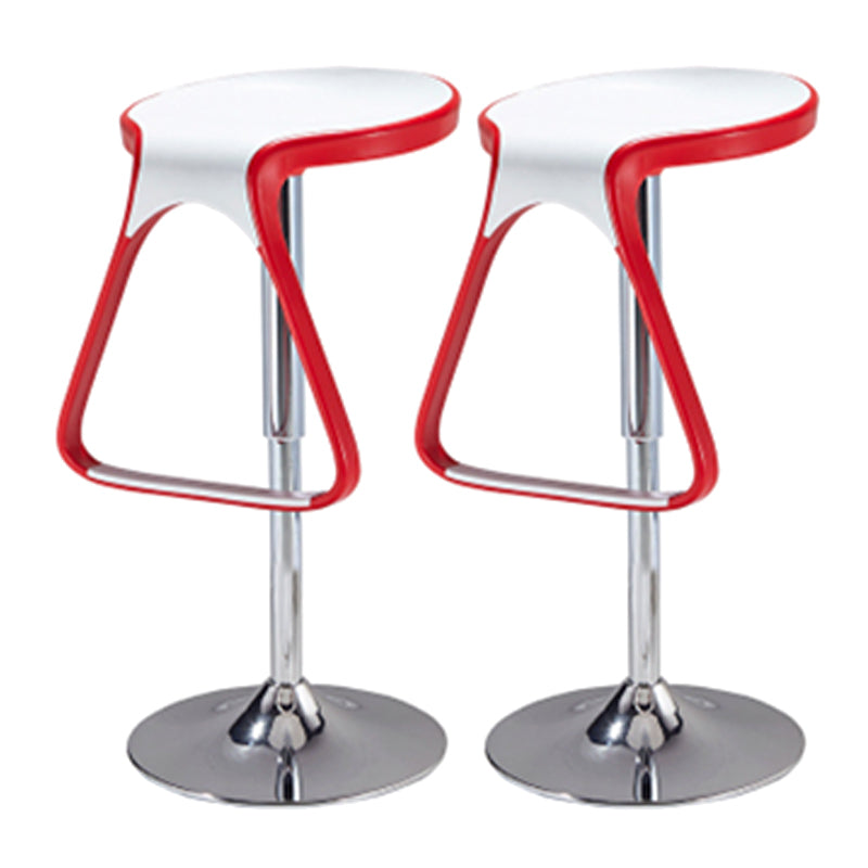 Plastic Counter Stool Modern Adjustable Height Bar Stool with Footrest