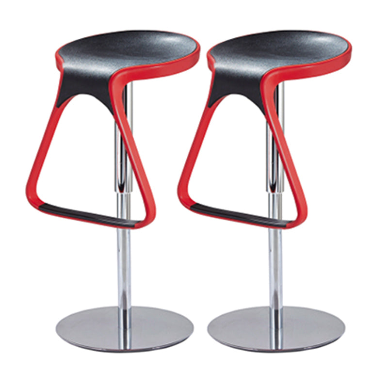 Plastic Counter Stool Modern Adjustable Height Bar Stool with Footrest