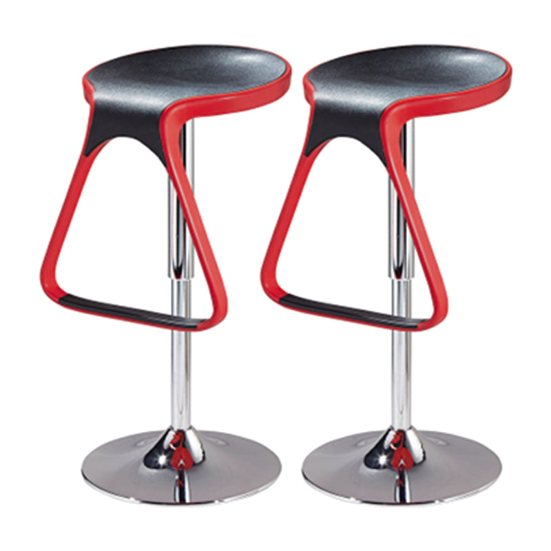Plastic Counter Stool Modern Adjustable Height Bar Stool with Footrest