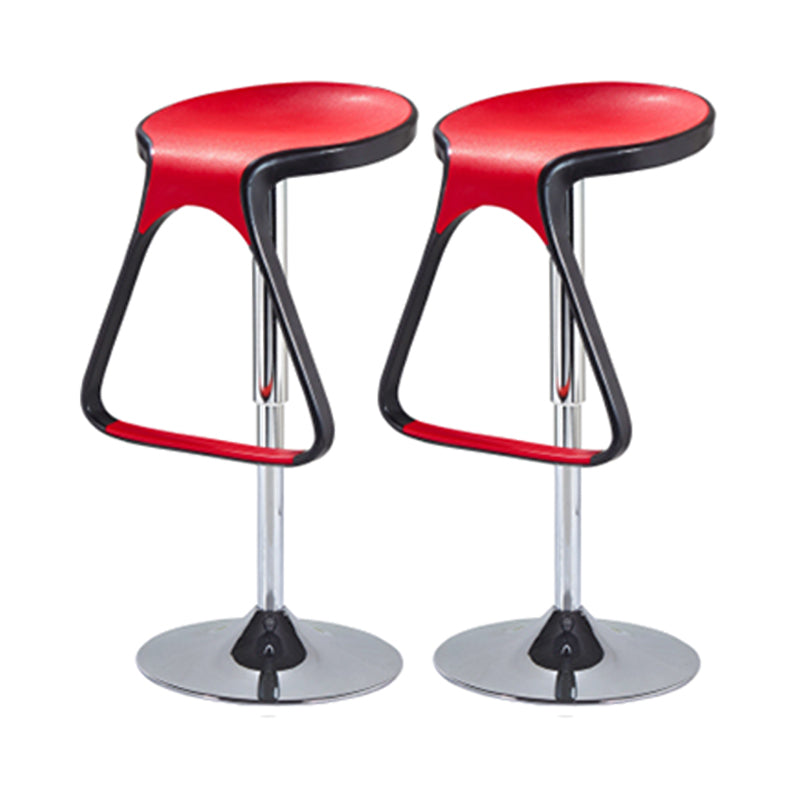 Plastic Counter Stool Modern Adjustable Height Bar Stool with Footrest