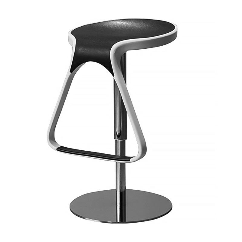 Plastic Counter Stool Modern Adjustable Height Bar Stool with Footrest
