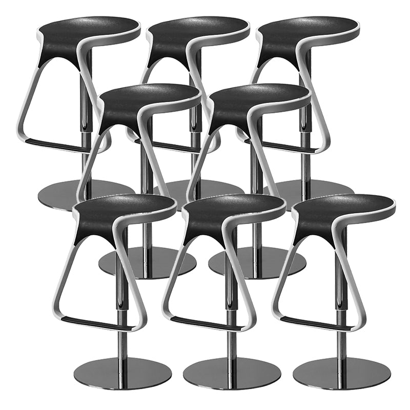 Plastic Counter Stool Modern Adjustable Height Bar Stool with Footrest