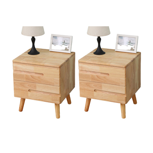 Modern Kids Bedside Table Flat Top Kids Nightstand with Drawers