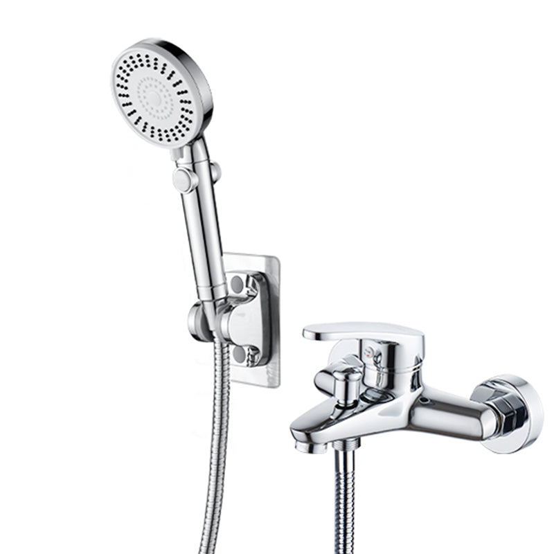 Tradition Fixed Bathtub Faucet Wall Mount Lever Handle Tub Faucet