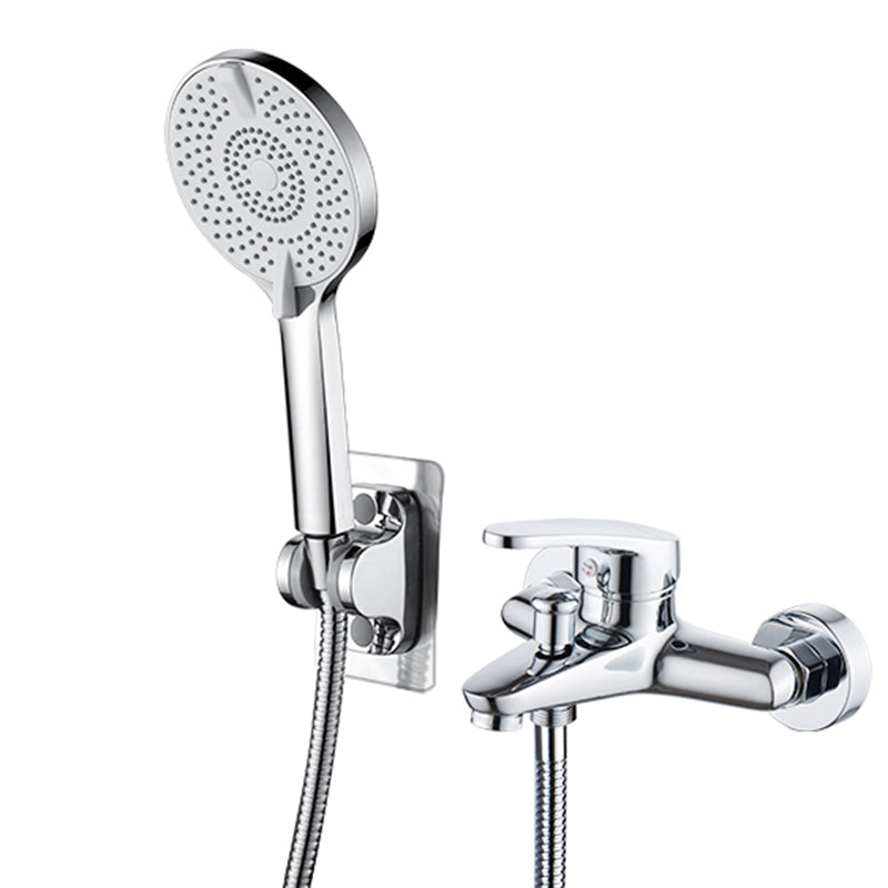 Tradition Fixed Bathtub Faucet Wall Mount Lever Handle Tub Faucet