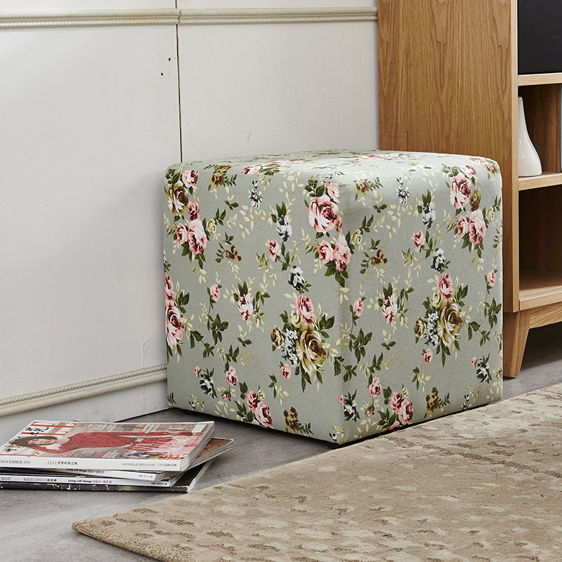 Traditional Removable Cushions Chaise Fabric Floral Chaise for Living Room