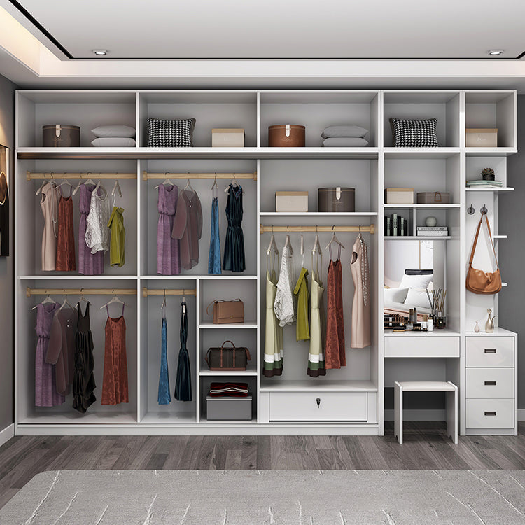 Contemporary Engineered Wood Wardrobe Home Freestanding Wardrobe
