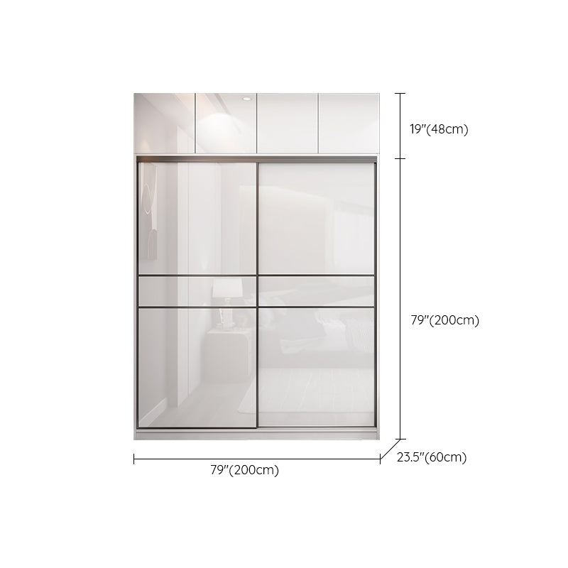 Contemporary Engineered Wood Wardrobe Home Freestanding Wardrobe