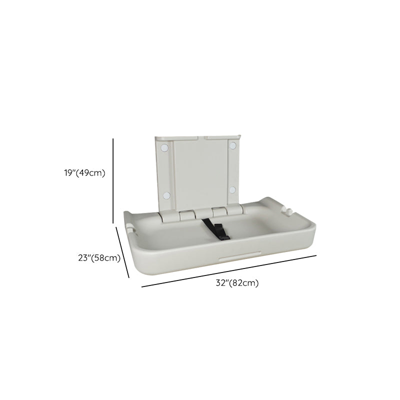 Modern Baby Changing Table with Storage, Folding Changing Table in Matte Finish