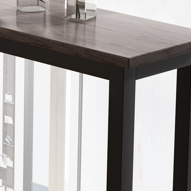 Rectangle Counter Height Pub Set 1/3/4 Pcs Metal Frame Bar Table and Backless Stools