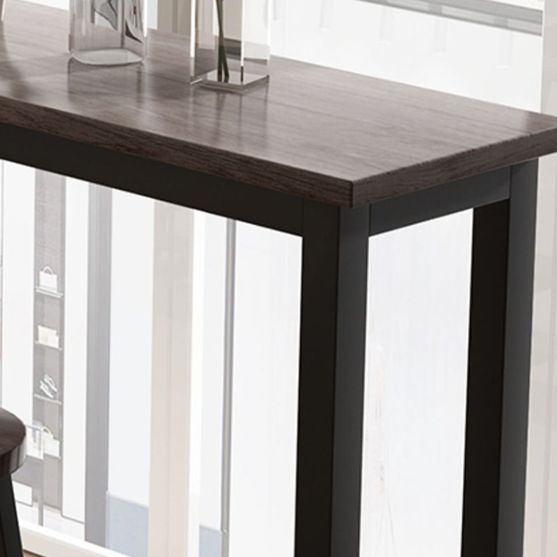 Rectangle Counter Height Pub Set 1/3/4 Pcs Metal Frame Bar Table and Backless Stools