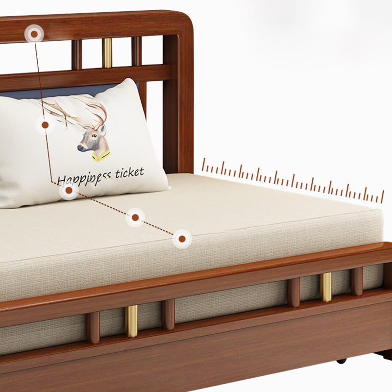 No Distressing Convertible Sofas Cotton Blend Sleeper Sofa with Storage