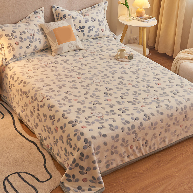 Breathable Sheet Cartoon Pattern Non-Pilling Ultra-Soft Sheet