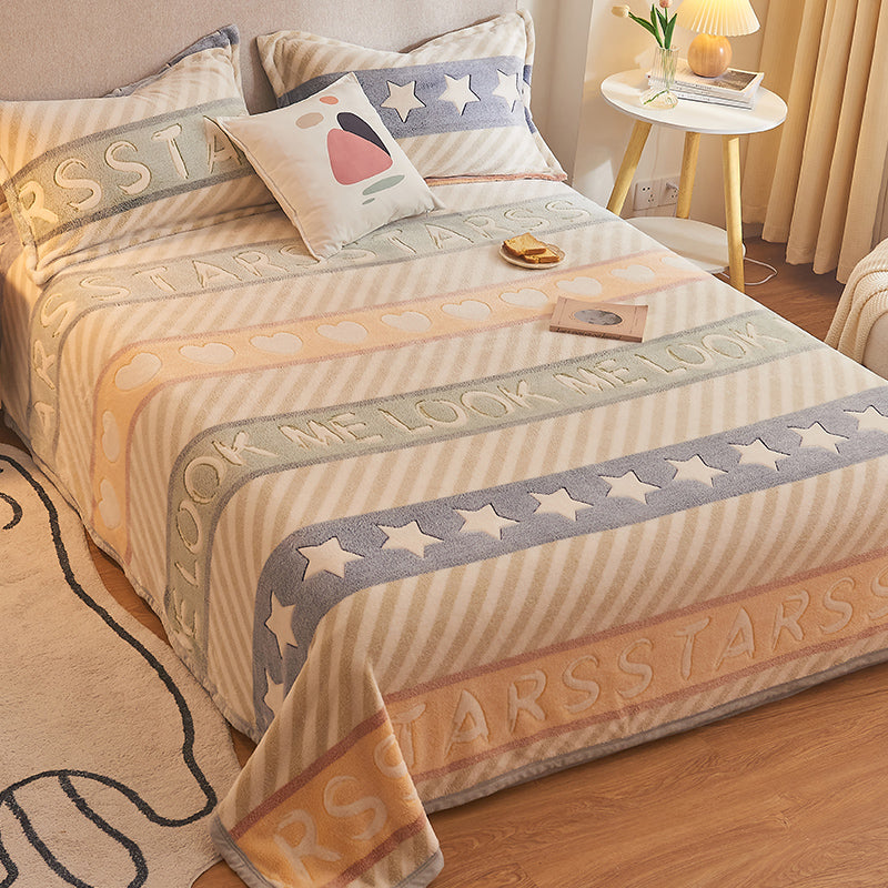 Breathable Sheet Cartoon Pattern Non-Pilling Ultra-Soft Sheet