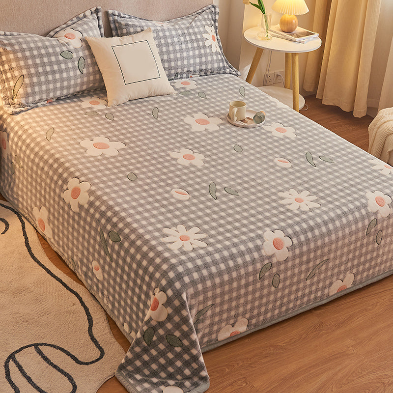 Breathable Sheet Cartoon Pattern Non-Pilling Ultra-Soft Sheet