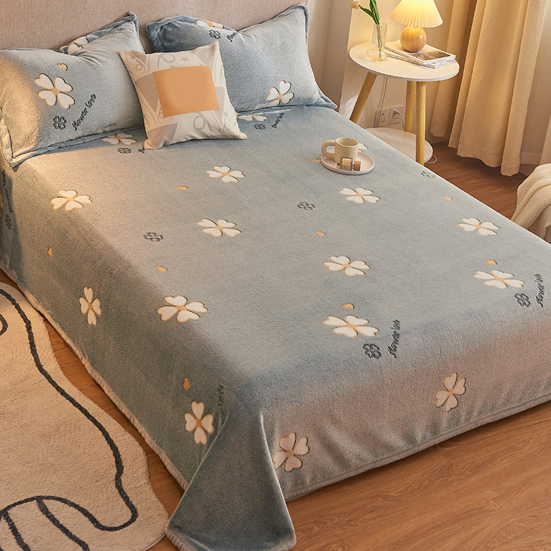 Breathable Sheet Cartoon Pattern Non-Pilling Ultra-Soft Sheet